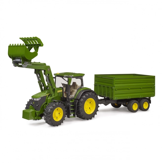 Bruder John Deere Tractor with Loader and Tandem Trailer