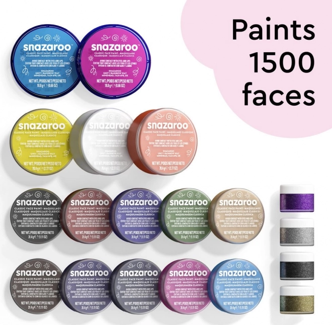 Face Painting Professional Set Snazaroo - 35 Pieces