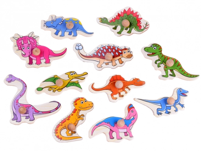 Wooden Dinosaur Puzzle Set