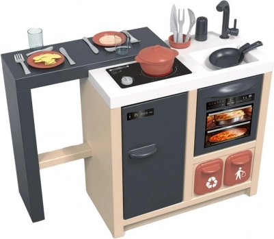 set cucina giocattolo con isola per gioco a 360°