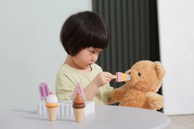 Wooden Ice Cream Set