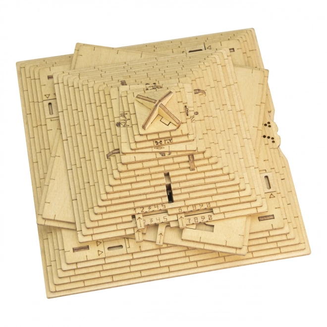 Wooden Puzzle Pyramid