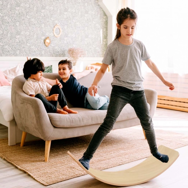 Balancing Board with Grey Felt for Kids Lulilo Ailo – Pink