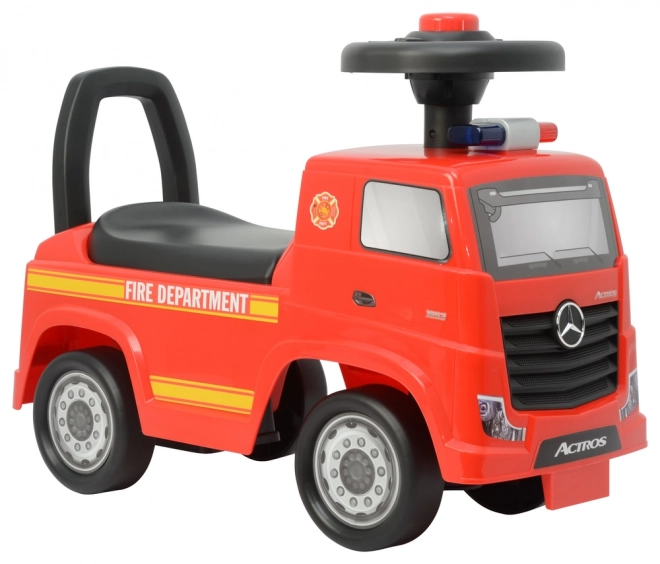 Ride-On Mercedes Actros Police Red