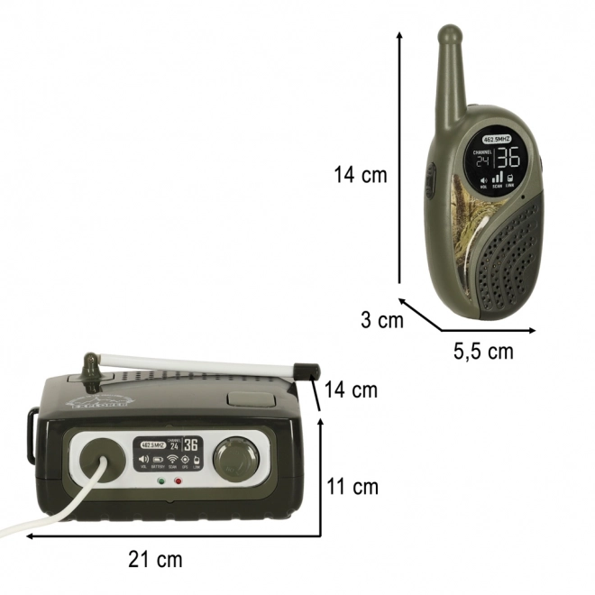 Walkie Talkie Set with Base Station for Kids