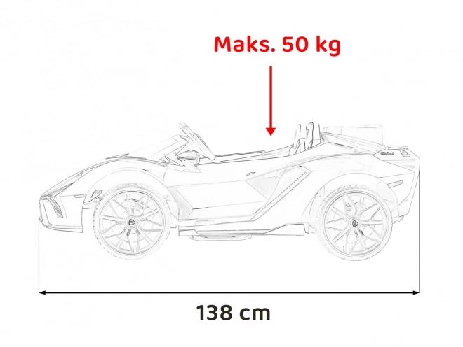 Ružové vozidlo Lamborghini Sian – Červené