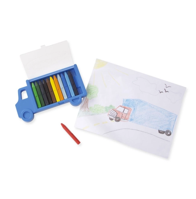 Car Shaped Crayon Set – 12 Pieces