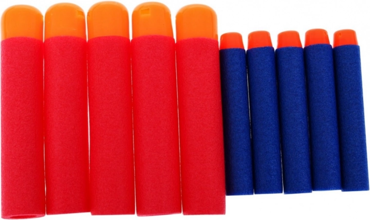 Two types of foam ammo