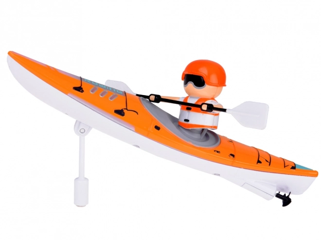 Remote Controlled Kayak with Oarsman and LED Lights