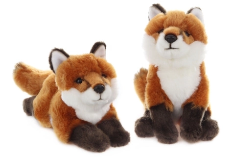 Soft Plush Sitting and Lying Fox