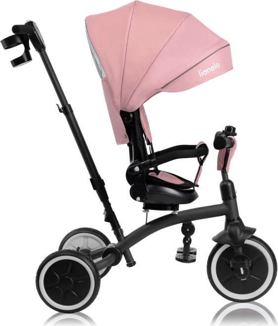 2-in-1 Children's Tricycle by Lionelo - Tris Plus Model in Pink Rose