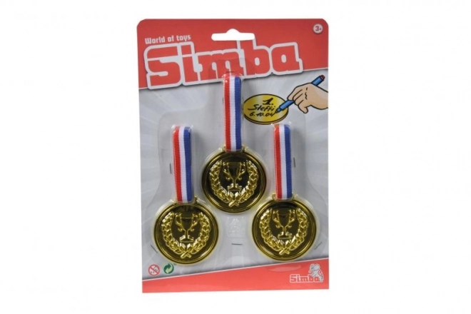 Set of Three Gold Medals