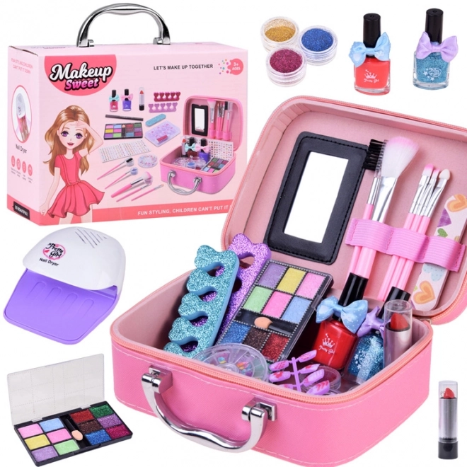 Charming Makeup and Nail Cosmetics Kit for Little Stylists