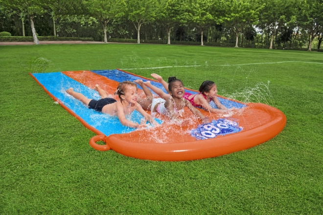 Triple Water Slide with Sprinkler