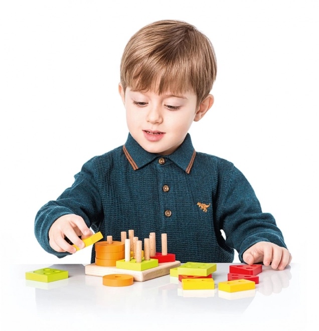 Cubika Wooden Shape Sorting Puzzle Set