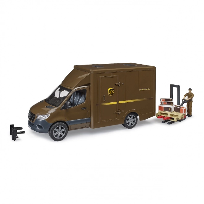 Bruder UPS Mercedes-Benz Sprinter with Figure and Accessories