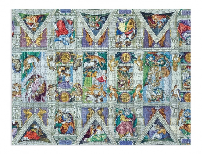 Galison puzzle meowsterpiece sistine chapel 2000 pieces