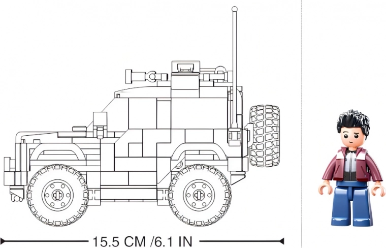 Clear dimensions and a minifigure included
