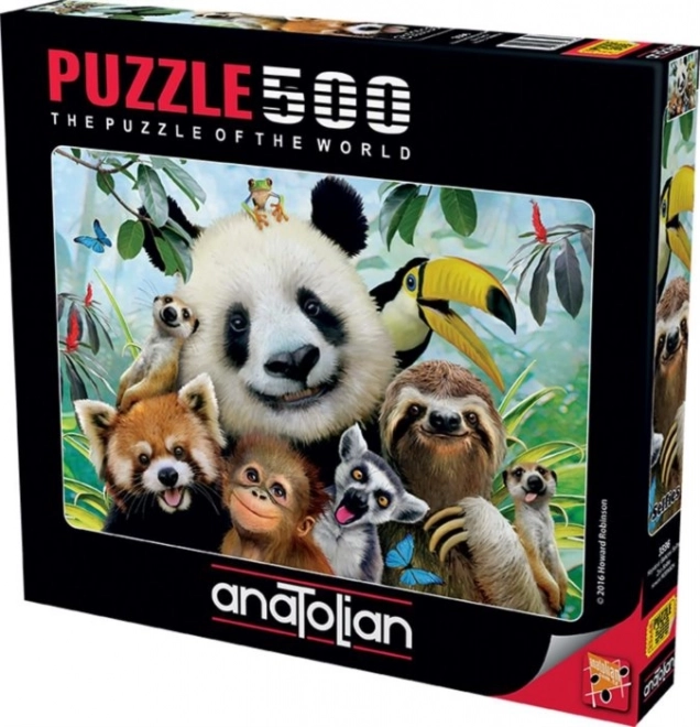 Zoo Animals Selfie Puzzle 500 Pieces