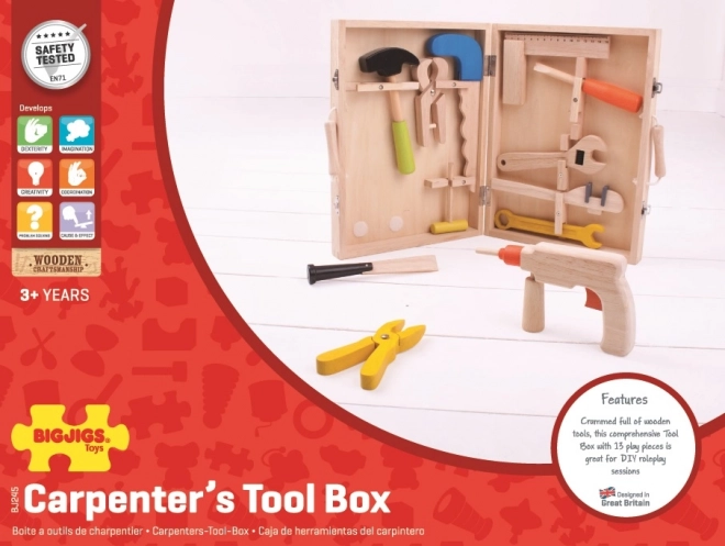 Wooden Tool Case by Bigjigs Toys