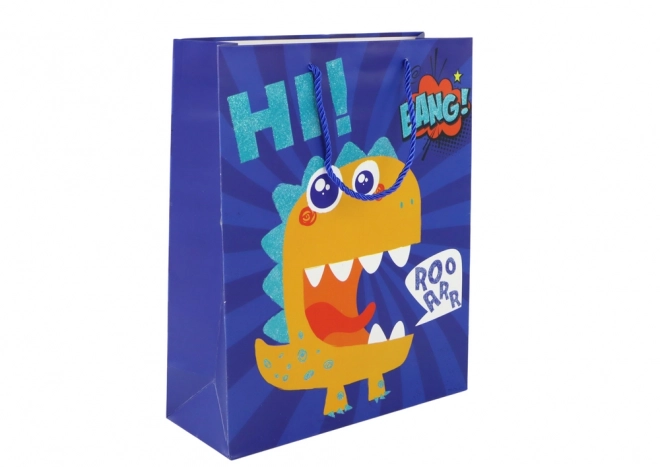 Blue Dinosaur Gift Bag