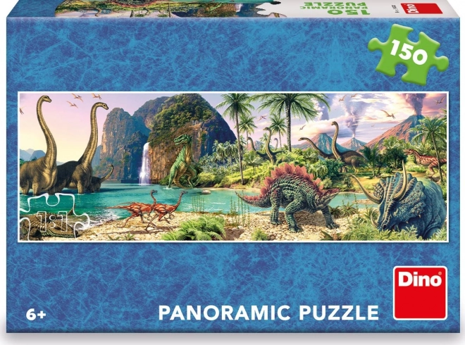 Panoramic Dinosaur Lake Puzzle