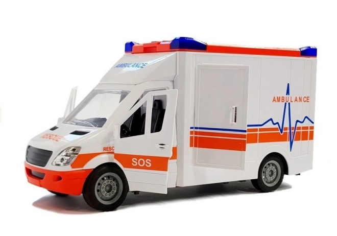 Battery Operated Ambulance with Stretcher and Lights