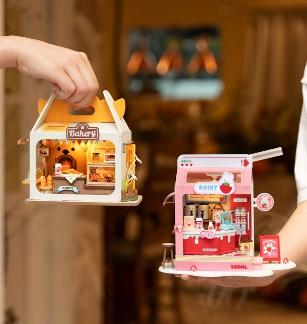 Miniature Bear's Bakery House by Robotime