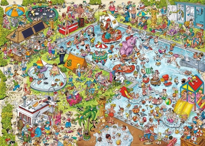 Ravensburger Puzzle Ray's Comic Holiday Resort 3: Pool 1000 Pieces