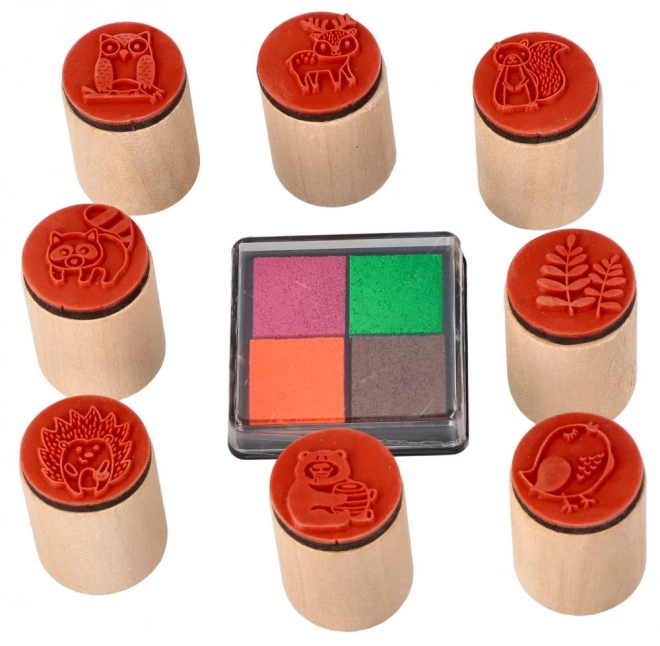 Forest Animal Stamps Set