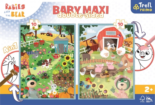 Treflíci Farm Reversible Puzzle for Kids