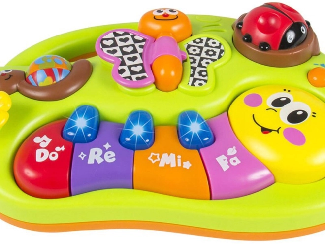 Colorful keys with notes