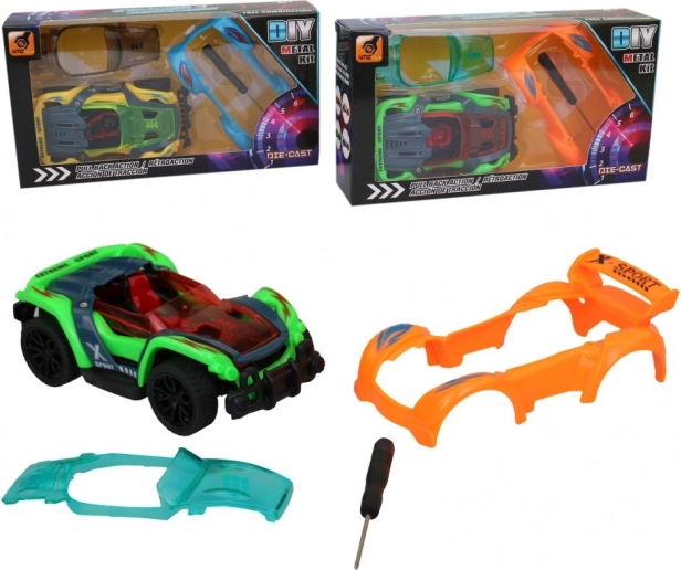 Auto con carrozzeria intercambiabile per bambini