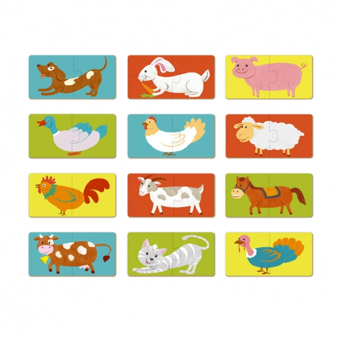 Puzzle Duo Animals -12x 2 pieces