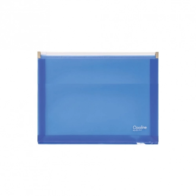 Zip Envelope A4 Blue Opaline