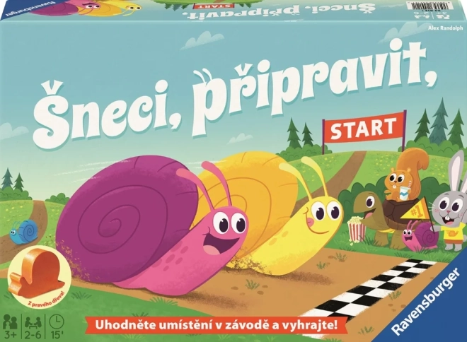 Ravensburger lumache, ai posti, via! – gioco di corse per bambini