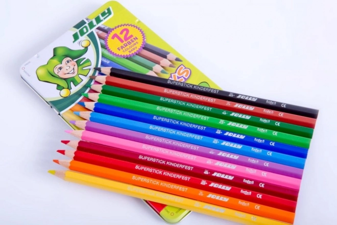 Supersticks Colored Pencils Set in Metal Box