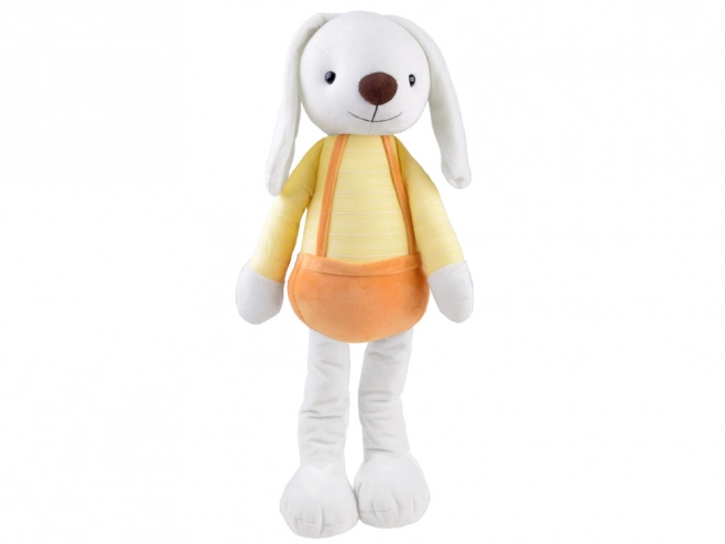 Plush Rabbit in Overalls Toy – Yellow