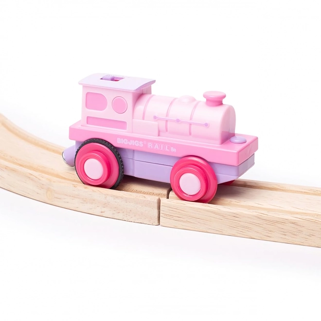 Bigjigs Rail Electric Pink Locomotive