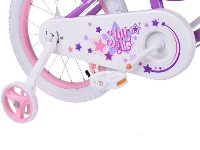 Blue Star Girl Kids Bicycle 14" – Purple