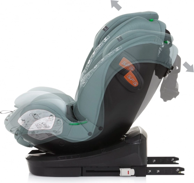 Autokindersitz Chipolino Volare i-Size Pastellgrün 40-150 cm Isofix 360°