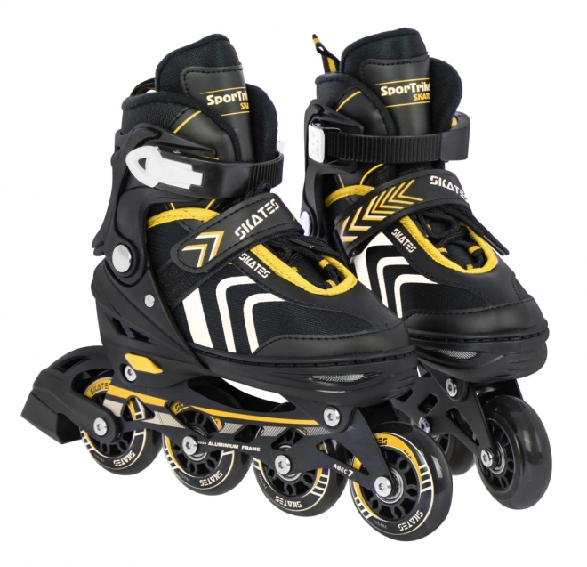 Set 4 in 1 Pattini Pattini a Rotelle Pattini da Ghiaccio per Bambini Taglia 39-43 Blu – Gialla