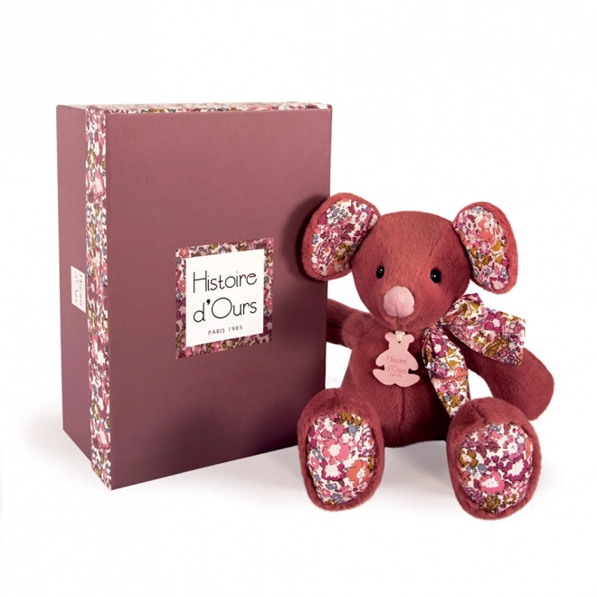 Plush Friend Dark Pink Mouse - 25 cm