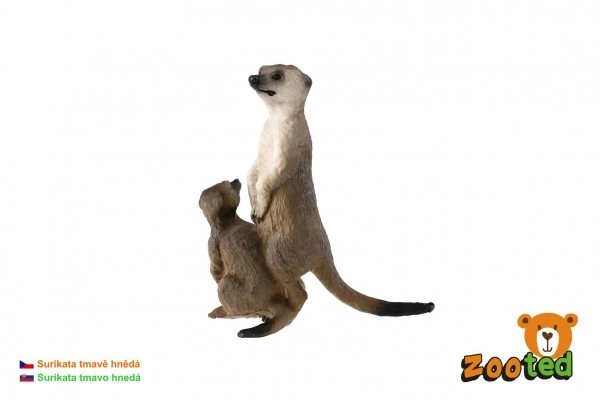 Meerkat with Baby Figurine