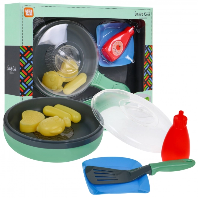 Interactive Frying Pan with Cooking Features for Kids