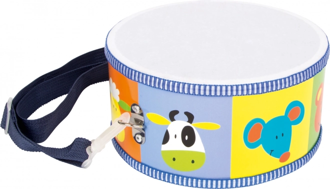 Colorful Drum with Happy Animals