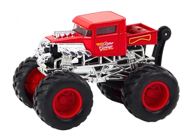 Friction-Powered Red Off-Road Vehicle Toy