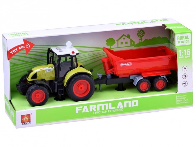 Toy Tractor with Trailer – B