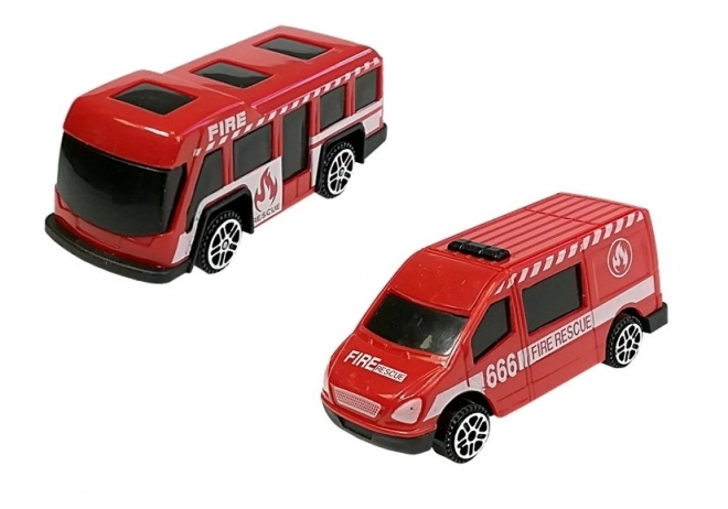 Fire Truck Sorter Suitcase with Cars and Helicopter