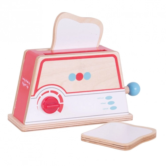 Wooden Toaster with Dots